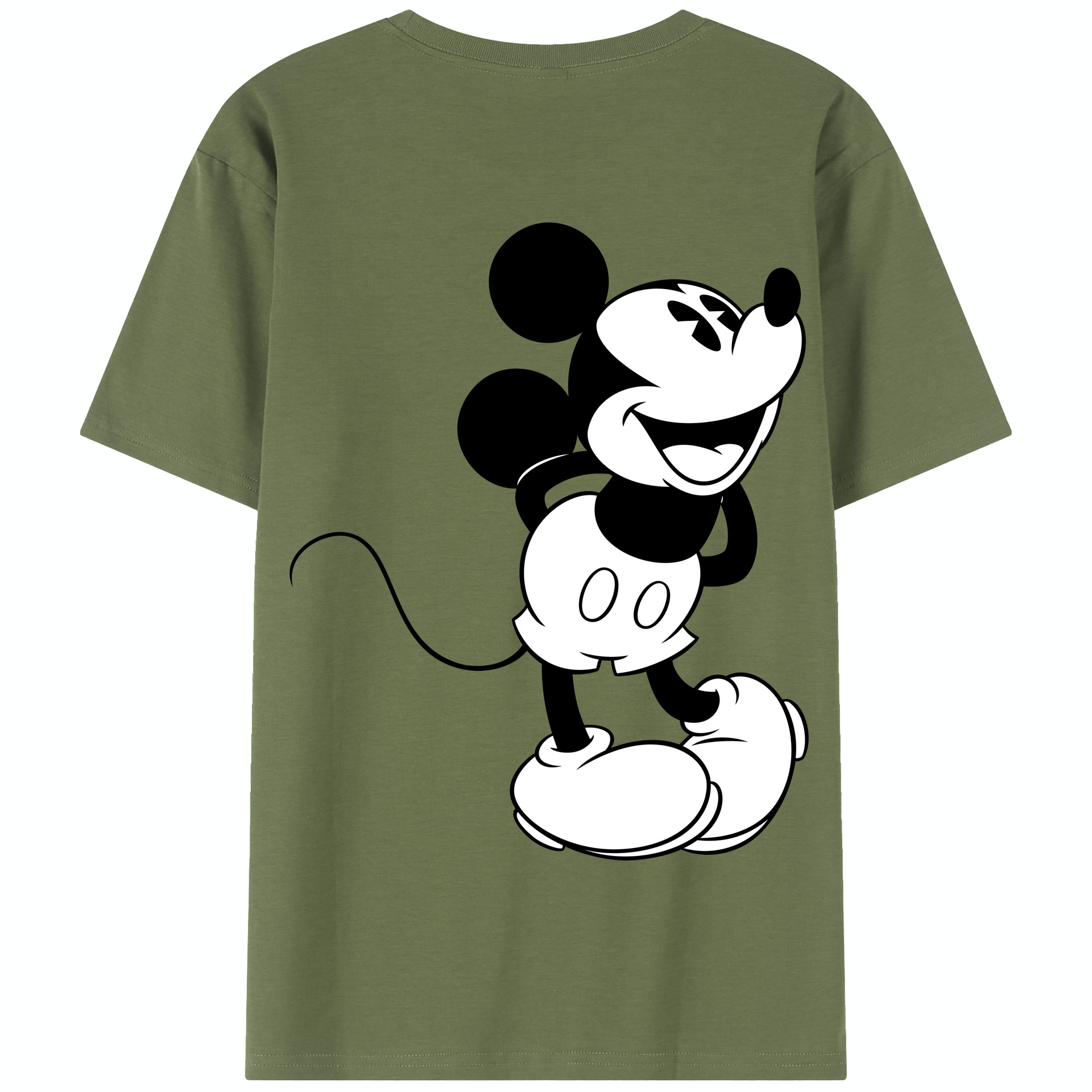 （画像用） ミッキーマウス Mickey Mouse 綿100％半袖Tシャツ（背面プリント）